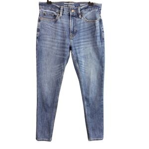 Banana Republic Travel Stretch Jeans Mens 30x30 Skinny Fit Blue Denim Washwell